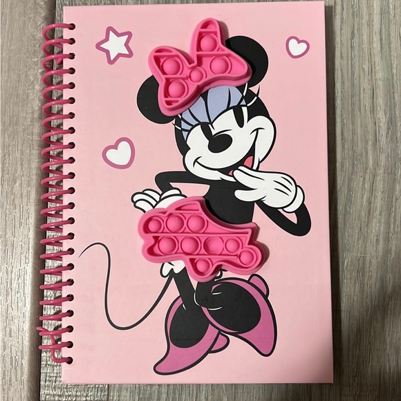 NWT Disney Minnie Mouse Pop It Notebook with Disney Pen - Picture 2 of 4